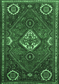 Persian Emerald Green Traditional Rug, tr911emgrn