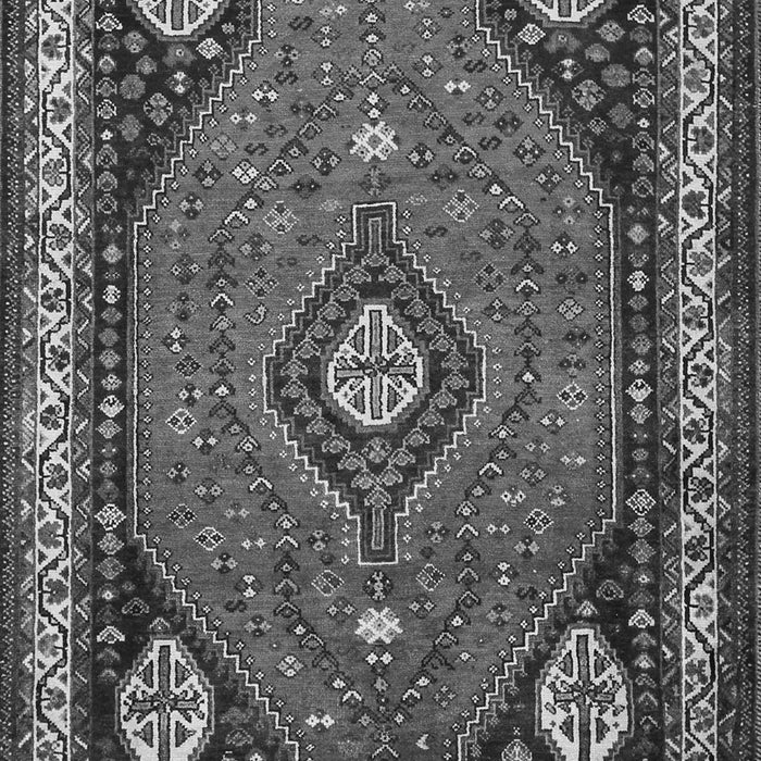 Serging Thickness of Machine Washable Persian Gray Traditional Rug, wshtr912gry