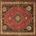 Square Machine Washable Persian Brown Traditional Rug, wshtr912brn