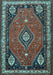 Machine Washable Persian Light Blue Traditional Rug, wshtr912lblu