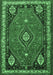 Machine Washable Persian Emerald Green Traditional Area Rugs, wshtr912emgrn