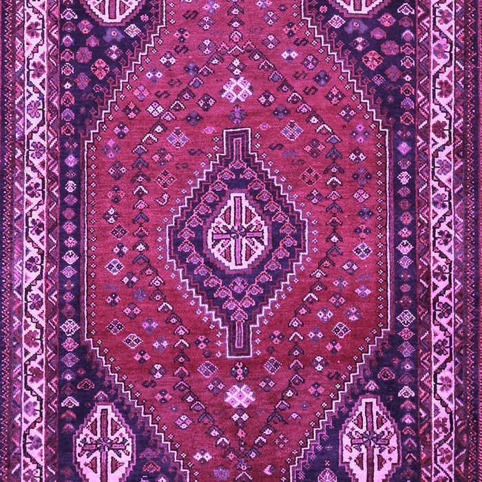 Machine Washable Persian Purple Traditional Area Rugs, wshtr912pur