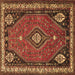 Square Persian Brown Traditional Rug, tr912brn