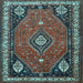 Square Persian Light Blue Traditional Rug, tr912lblu