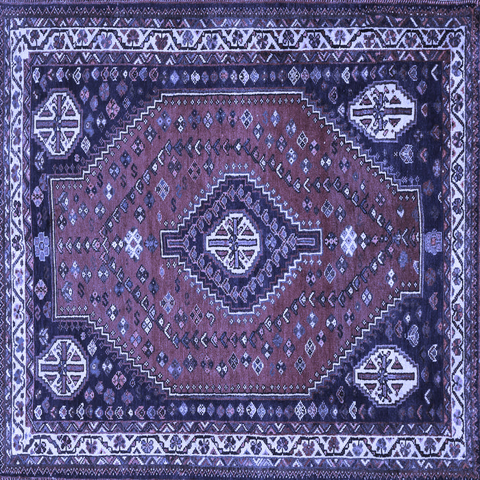 Square Persian Blue Traditional Rug, tr912blu