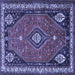 Square Persian Blue Traditional Rug, tr912blu
