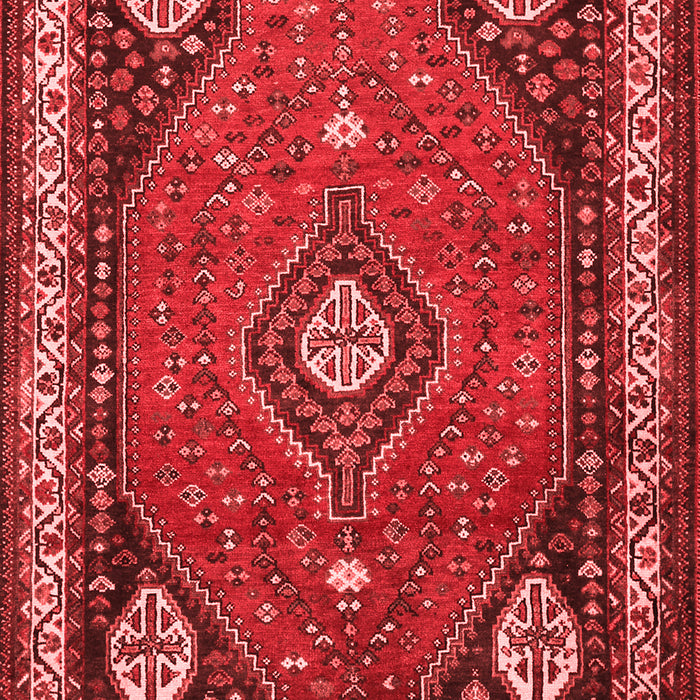 Machine Washable Persian Red Traditional Rug, wshtr912red