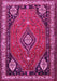 Machine Washable Persian Pink Traditional Rug, wshtr912pnk