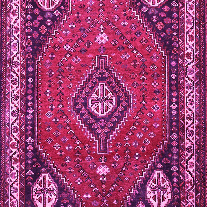 Machine Washable Persian Pink Traditional Rug, wshtr912pnk