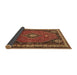 Sideview of Persian Brown Traditional Rug, tr912brn