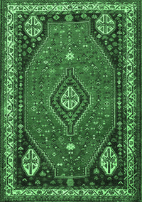Persian Emerald Green Traditional Rug, tr912emgrn