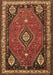 Machine Washable Persian Brown Traditional Rug, wshtr912brn