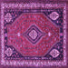 Square Machine Washable Persian Purple Traditional Area Rugs, wshtr912pur