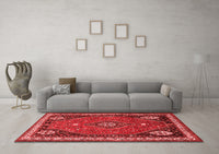 Machine Washable Persian Red Traditional Rug, wshtr912red