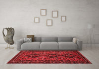 Machine Washable Persian Red Traditional Rug, wshtr913red