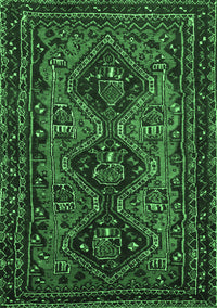 Persian Emerald Green Traditional Rug, tr913emgrn