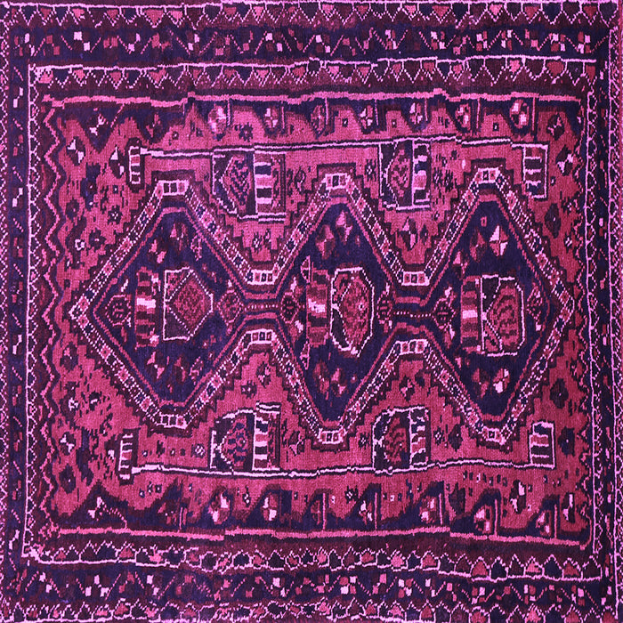 Square Persian Purple Traditional Rug, tr913pur