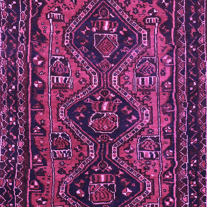 Machine Washable Persian Purple Traditional Area Rugs, wshtr913pur