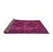 Sideview of Persian Pink Traditional Rug, tr913pnk