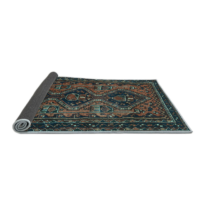Sideview of Persian Light Blue Traditional Rug, tr913lblu