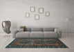 Machine Washable Persian Light Blue Traditional Rug in a Living Room, wshtr913lblu