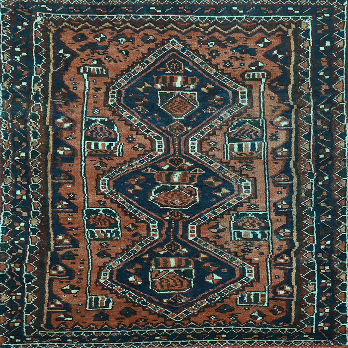 Square Persian Light Blue Traditional Rug, tr913lblu