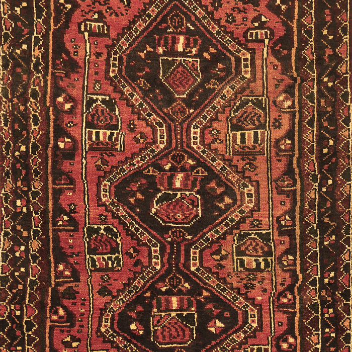 Machine Washable Persian Brown Traditional Rug, wshtr913brn