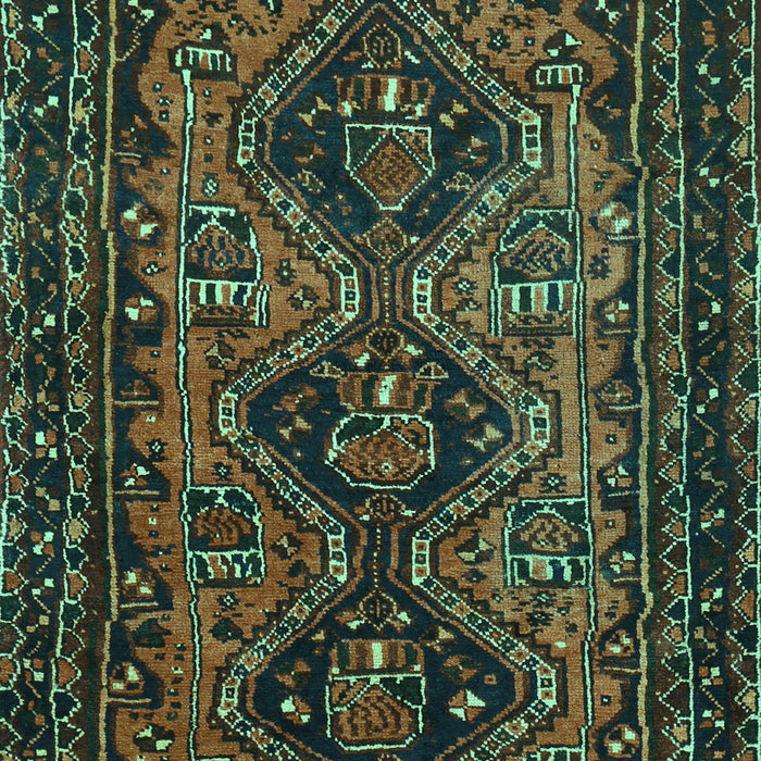 Machine Washable Persian Turquoise Traditional Area Rugs, wshtr913turq