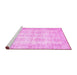 Sideview of Machine Washable Persian Pink Traditional Rug, wshtr914pnk