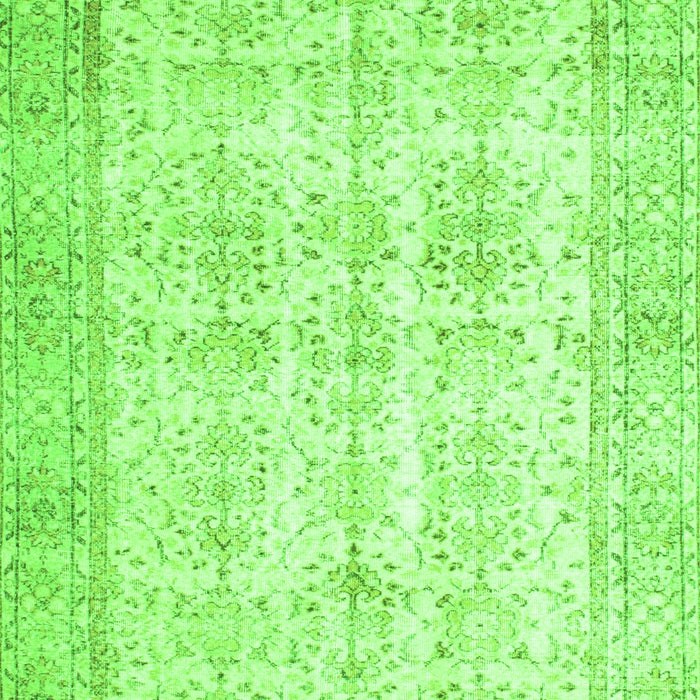 Serging Thickness of Machine Washable Persian Green Traditional Area Rugs, wshtr914grn