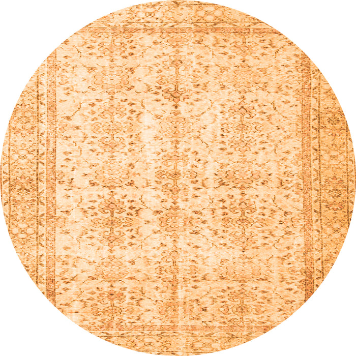 Machine Washable Persian Orange Traditional Area Rugs, wshtr914org