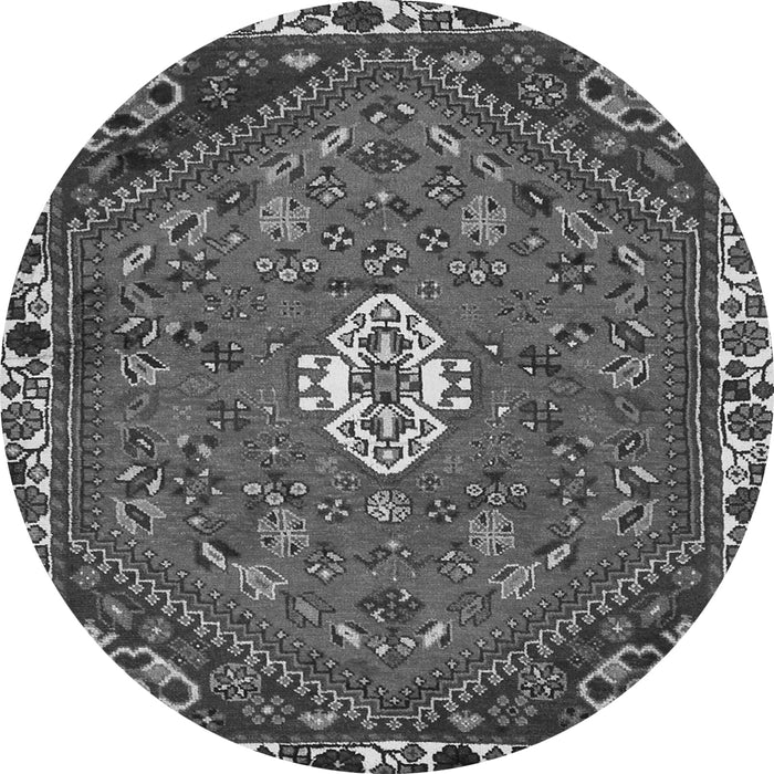 Machine Washable Persian Gray Traditional Rug, wshtr915gry