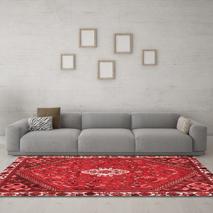 Traditional Red Washable Rugs