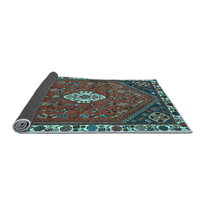 Sideview of Persian Light Blue Traditional Rug, tr915lblu