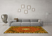 Machine Washable Persian Yellow Traditional Rug in a Living Room, wshtr915yw
