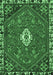 Machine Washable Persian Emerald Green Traditional Area Rugs, wshtr915emgrn