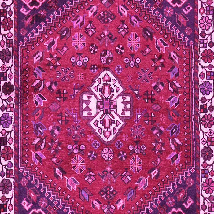 Machine Washable Persian Pink Traditional Rug, wshtr915pnk