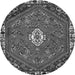 Square Persian Gray Traditional Rug, tr915gry