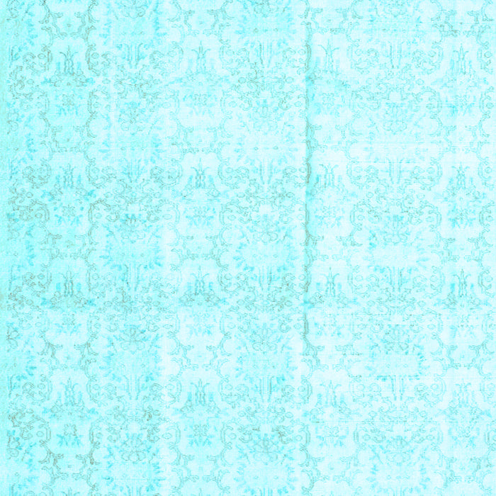 Machine Washable Persian Light Blue Traditional Rug, wshtr917lblu