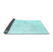 Sideview of Persian Light Blue Traditional Rug, tr917lblu