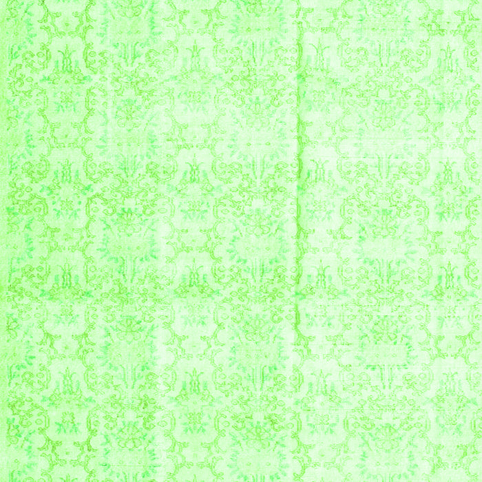 Serging Thickness of Machine Washable Persian Green Traditional Area Rugs, wshtr917grn