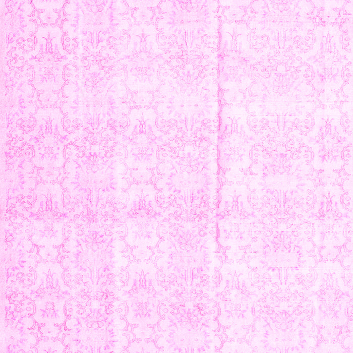 Machine Washable Persian Pink Traditional Rug, wshtr917pnk