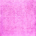 Square Machine Washable Persian Pink Traditional Rug, wshtr918pnk