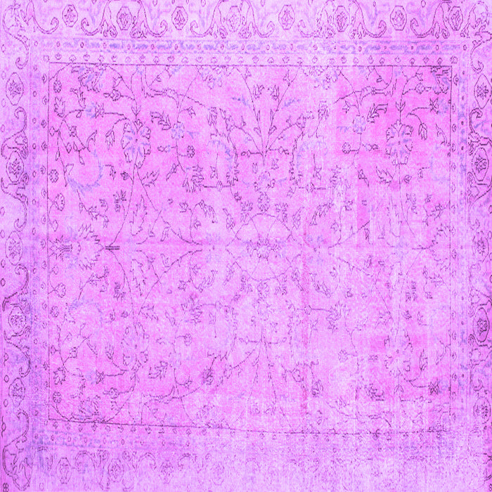 Square Persian Purple Traditional Rug, tr918pur