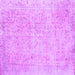 Square Machine Washable Persian Purple Traditional Area Rugs, wshtr918pur