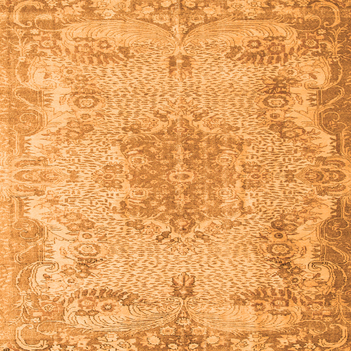 Serging Thickness of Persian Orange Traditional Rug, tr919org