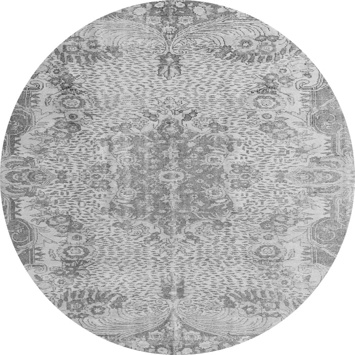 Machine Washable Persian Gray Traditional Rug, wshtr919gry