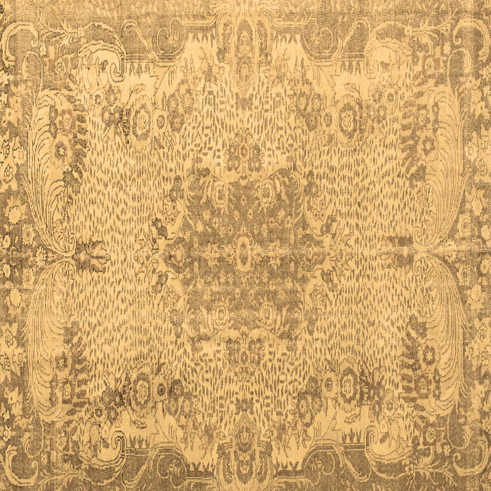 Square Persian Brown Traditional Rug, tr919brn