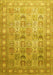 Machine Washable Persian Yellow Traditional Rug, wshtr91yw