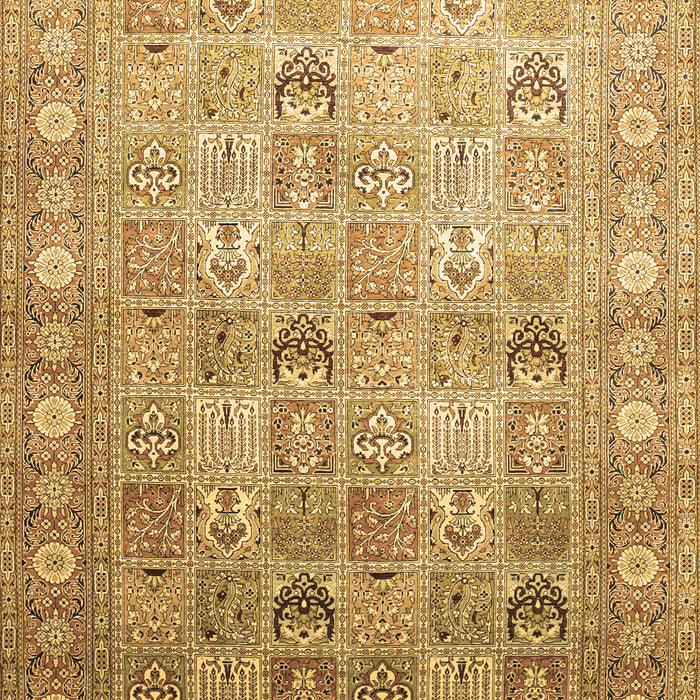 Machine Washable Persian Brown Traditional Rug, wshtr91brn